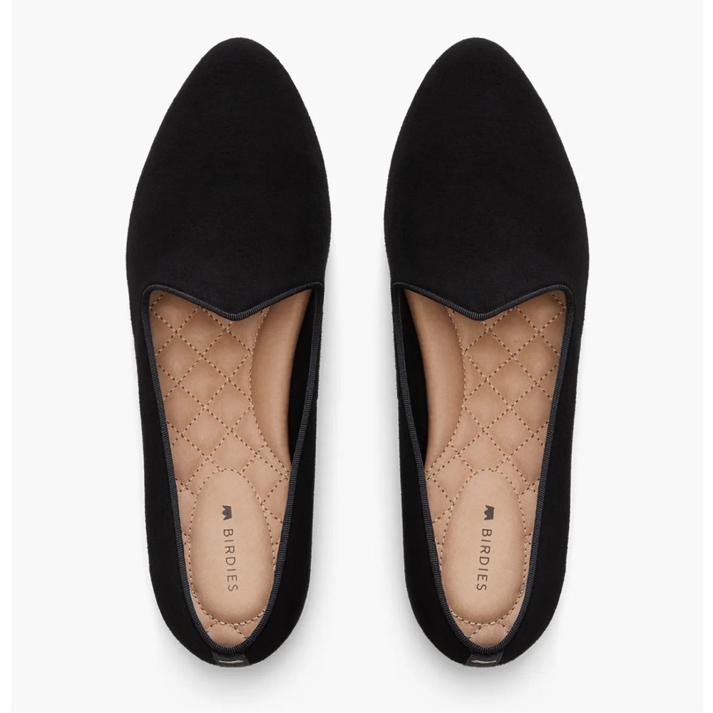 Birdies Flats The Heron Black Velvet Women’s Size 8.5
